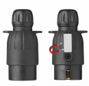 7 pin plastic plug with magnet
